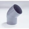 PVC bocht 45° mof/verjongd spie