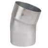 Zink bocht mof/verjongd spie 20° - Ø80mm