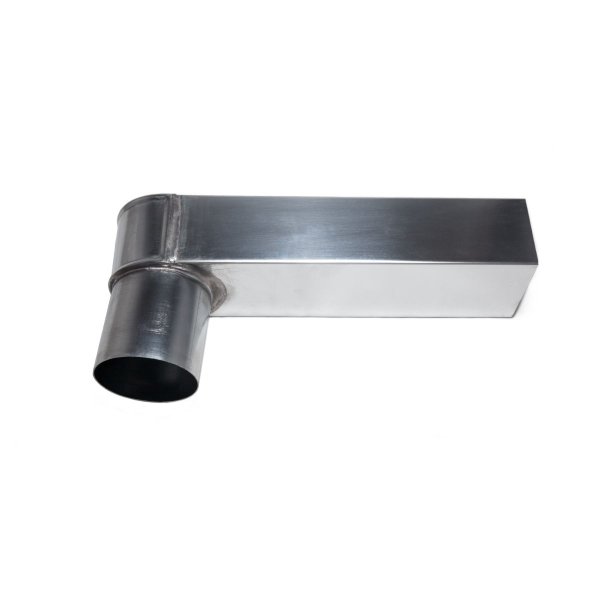 Zink HWA stadsuitloop - Ø100mm 60x100mm